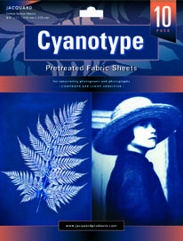 Cyanotype Vorbehandelter Stoff ca. 21x28cm 10Blatt